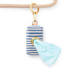 Lake Blue Stripe Poop Bag Holder