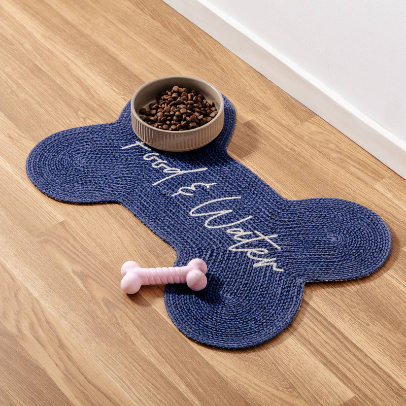 Blue Dog Food Bowl Placemat