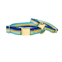 Striped Blues Dog Collar