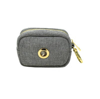 Grey Poop Bag Holder & Treat Pouch