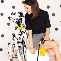 Yellow Poop Bag Holder & Treat Pouch