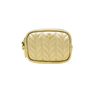 Gold Vegan Leather Poop Bag Holder & Treat Pouch