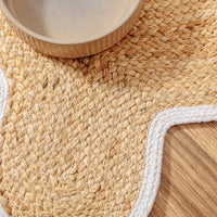 Dog Food Bowl Placemat - Stylish and Functional - White Edge