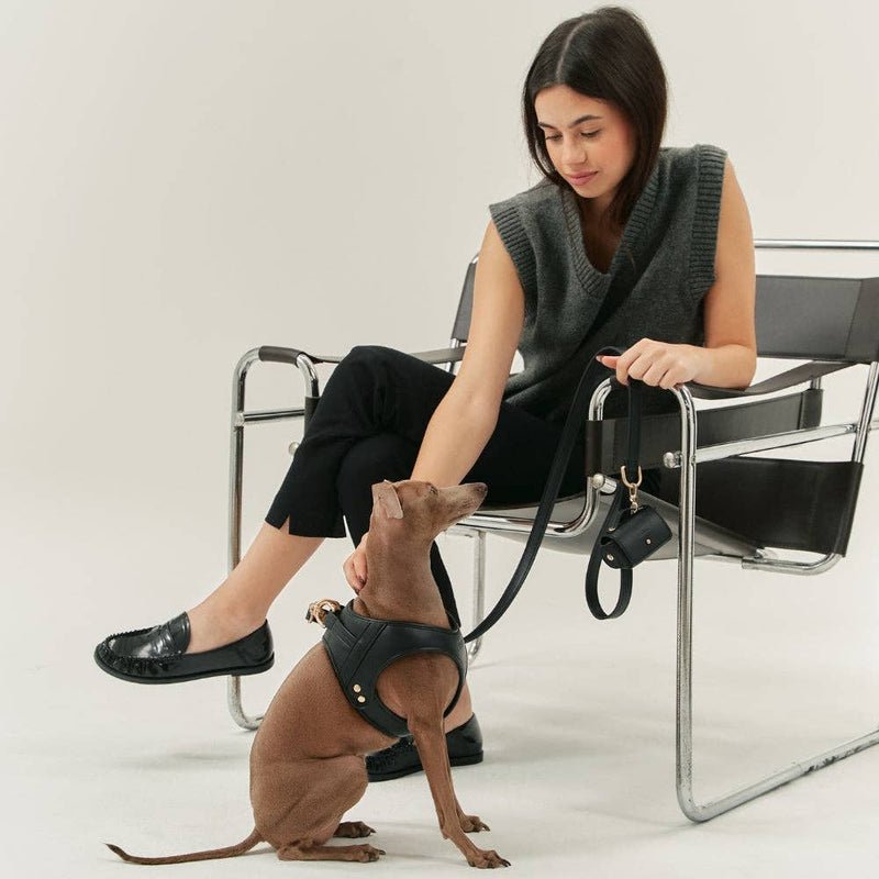 Black Vegan Leather Harness Jala