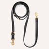 Black Vegan Leather Multi-Position Dog Leash Jala