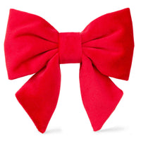 Red Velvet Lady Dog Bow