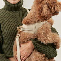 Beige Vegan Leather Harness Jala