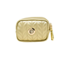 Gold Vegan Leather Poop Bag Holder & Treat Pouch