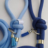 Baby Blue Rope Dog Leash - Handmade in France