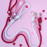 Pink Rope Dog Leash - Handmade in France