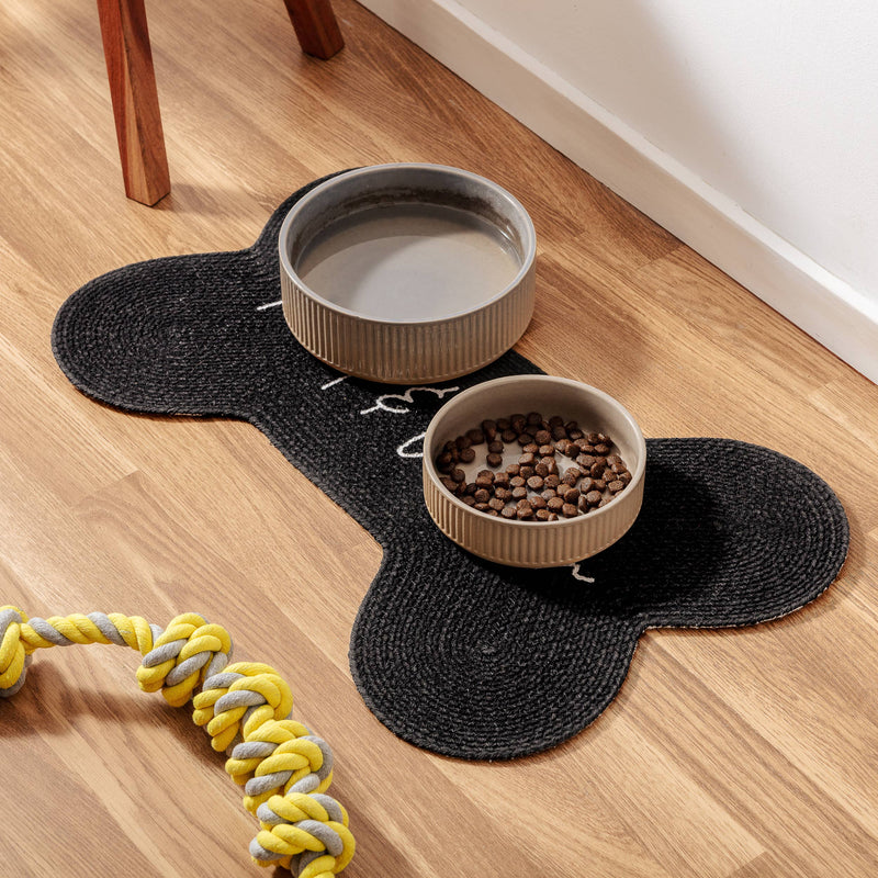 Blue Dog Food Bowl Placemat
