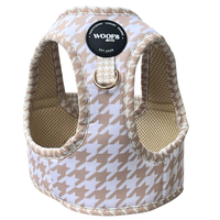 Step-In Harness in Houndstooth Beige