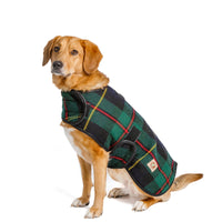 Navy Tartan Blanket Coat
