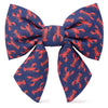 Crayfish Party Lady Dog Bow