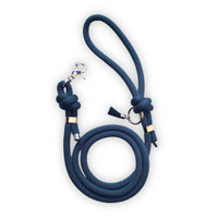 Navy Rope Dog Leash - Handmade in France