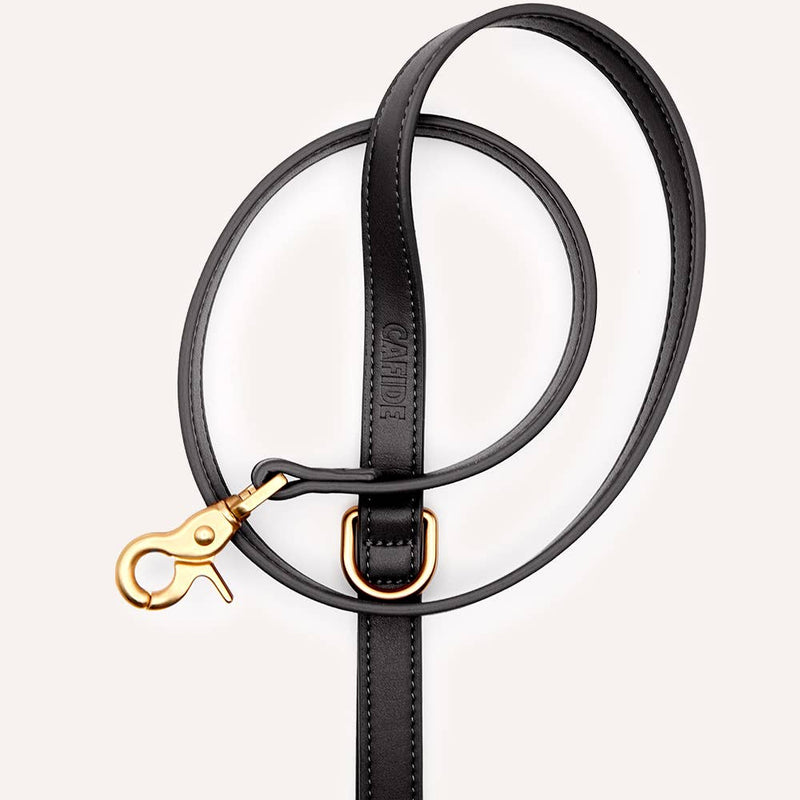 Black Vegan Leather Multi-Position Dog Leash Jala