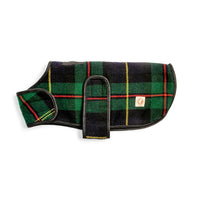 Navy Tartan Blanket Coat
