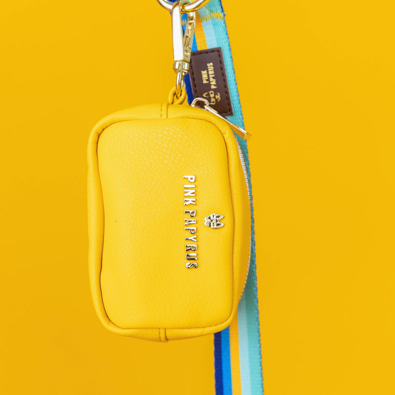Yellow Poop Bag Holder & Treat Pouch