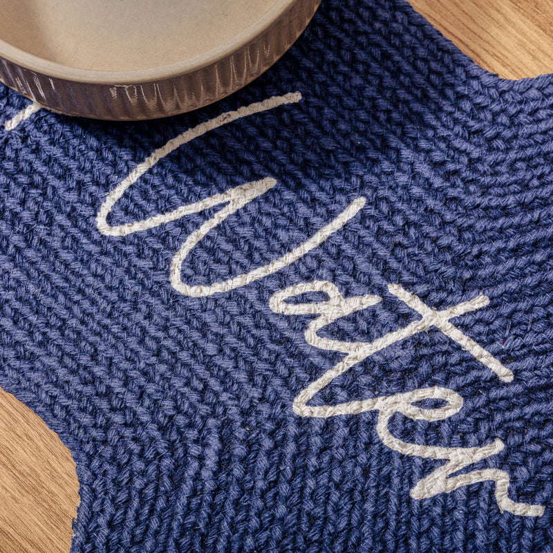 Blue Dog Food Bowl Placemat