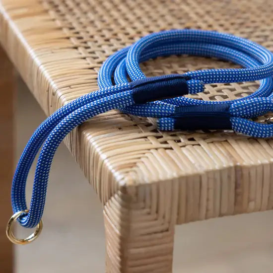 Climbing Rope Dog Leash in Blue