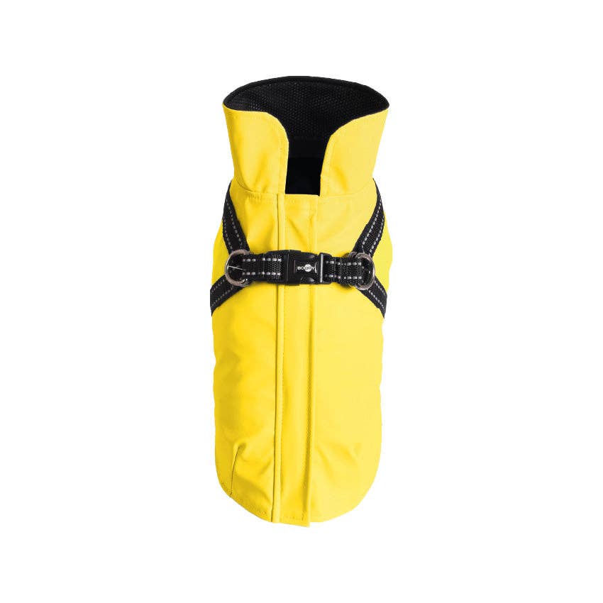 Raincoat for dogs with reflective details