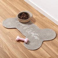 Blue Dog Food Bowl Placemat