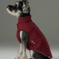 Reversible Dog Jacket -  Red/Camel