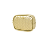 Gold Vegan Leather Poop Bag Holder & Treat Pouch
