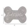 Blue Dog Food Bowl Placemat