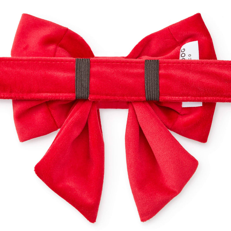 Red Velvet Lady Dog Bow