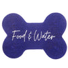 Blue Dog Food Bowl Placemat