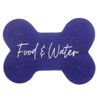 Blue Dog Food Bowl Placemat