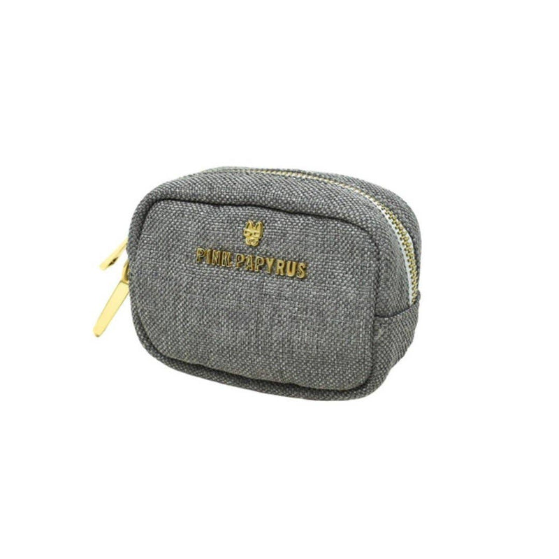 Grey Poop Bag Holder & Treat Pouch