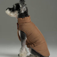 Reversible Dog Jacket -  Red/Camel